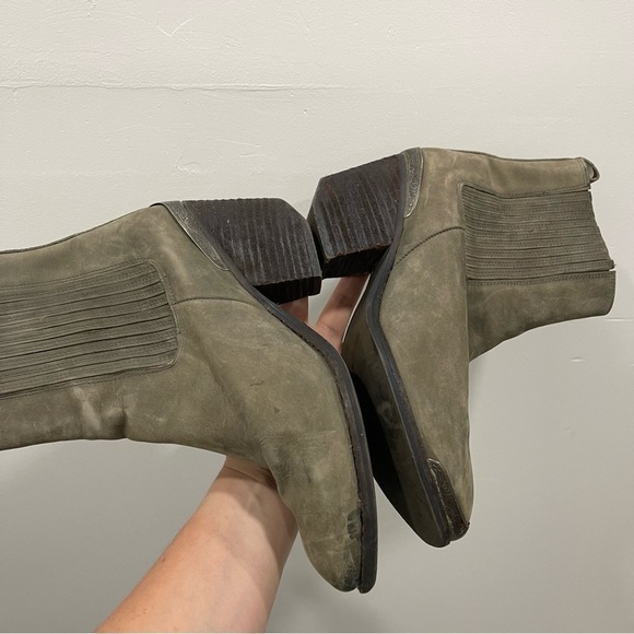 Jeffrey Campbell Bentley Western Suede Leather Bootie Size 8 - Picture 11 of 14